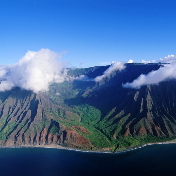 The island of Kauai is only accessible from other islands by air.