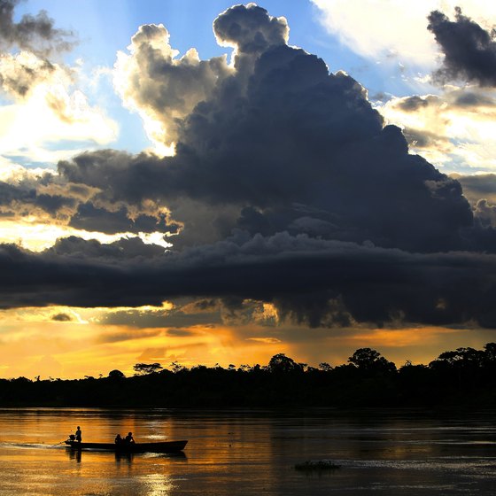 The Amazon River is the lifeblood of the Amazon jungle region.