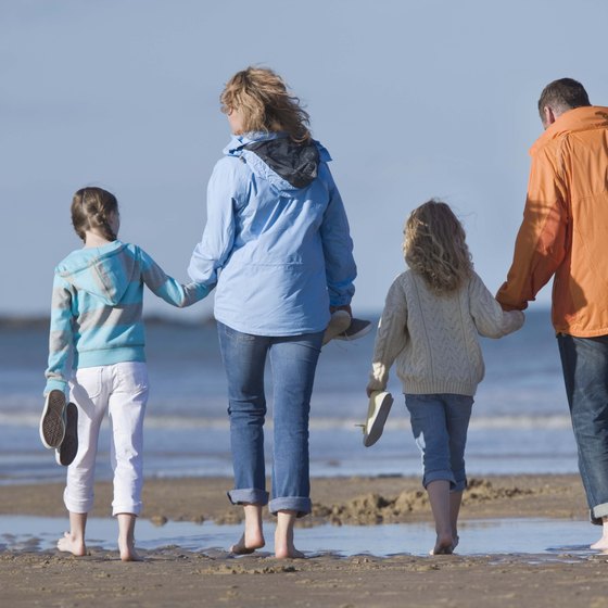 Brittas Bay in County Wicklow, Ireland, offers leisure to tourists.