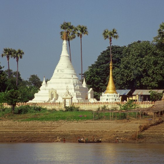 The Irrawaddy River is one of Burma's chief natural features.