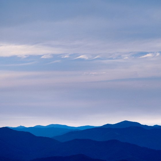 Asheville overlooks the Blue Ridge Mountains of western North Carolina.