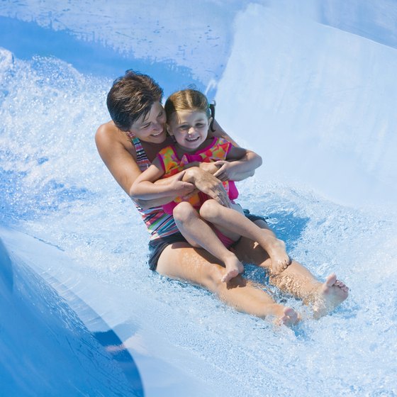 Wilderness Territory includes indoor and outdoor water slides.