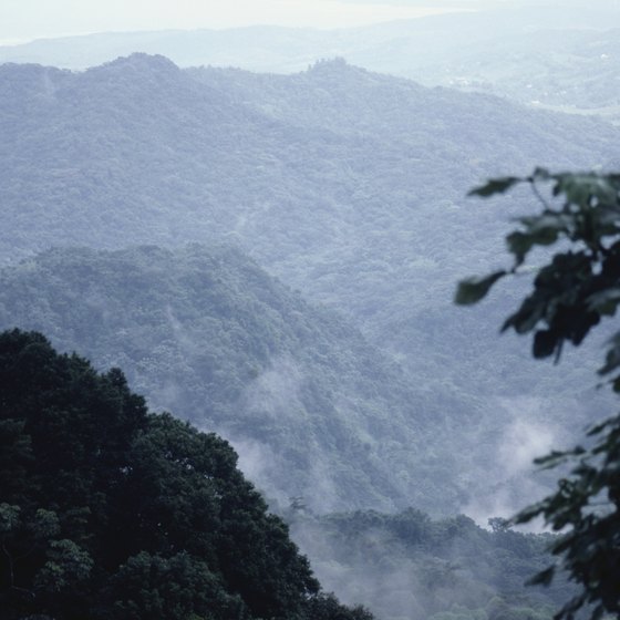 Puerto Rico's El Yunque mountain is part of El Yunque National Forest.