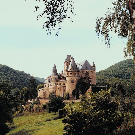 Scenic views of German castles are a common sight along bike tour routes.