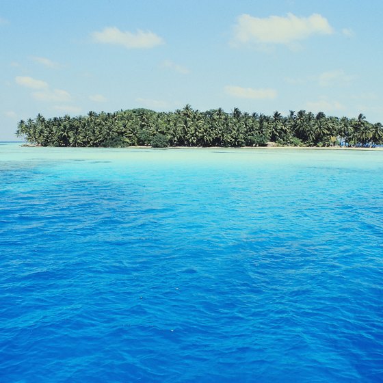 Crystalline tropical water and numerous reefs make the Maldives popular with snorkelers.