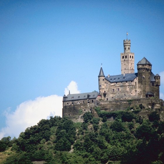 One of the old castles that still survive along the Rhine.