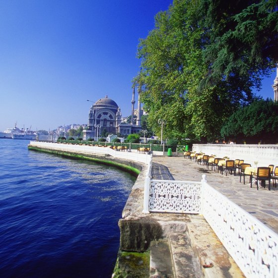 Turks love waterside cafes, like this one at Dolmabahçe Palace in Istanbul.