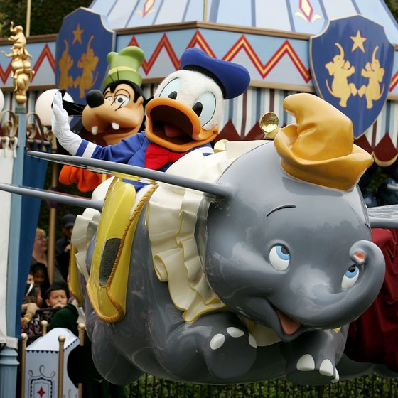 Guests can meet Disney characters or ride Dumbo the Flying Elephant at each of the Disneyland locations worldwide.
