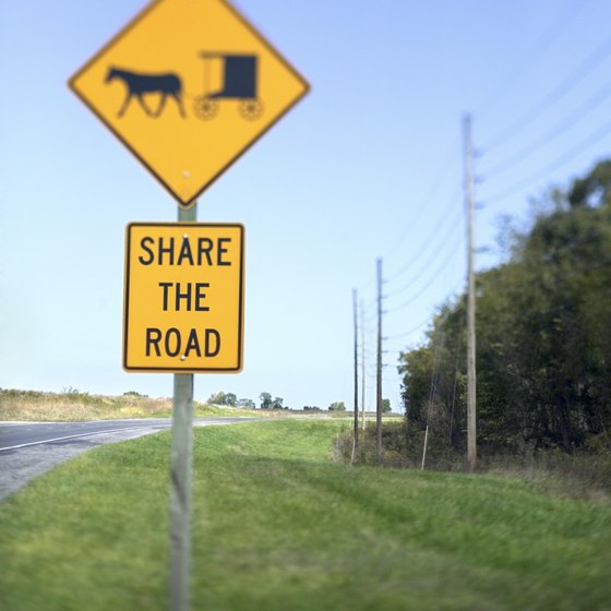 Watch for Amish buggies while driving in northern Missouri.