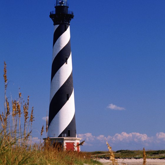 A long-term RV resort in Cape Hatteras offers campers views of this lighthouse.