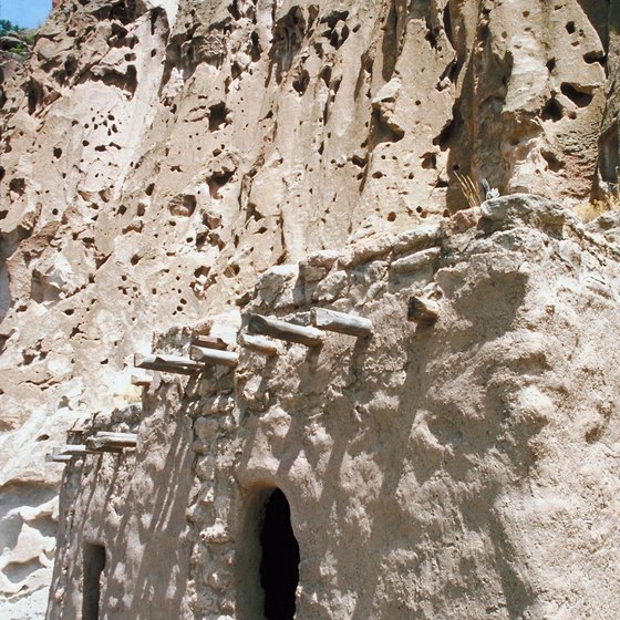 Bandelier National Monument is home to ancient cave dwellings and petroglyphs.