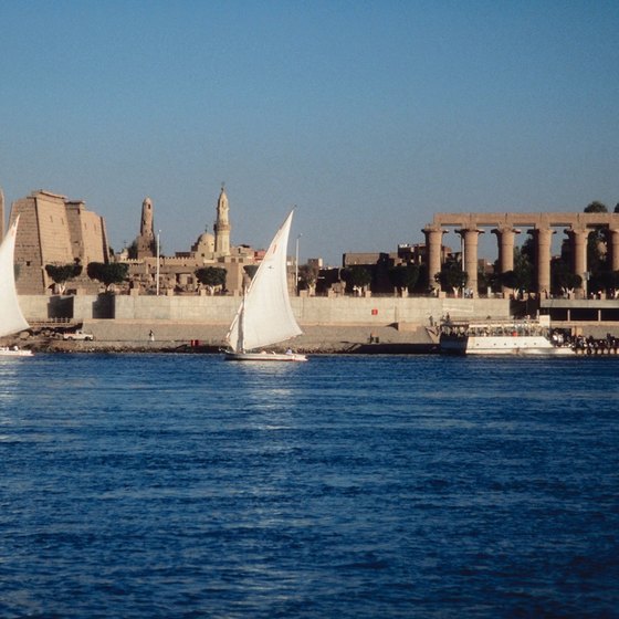 Cruise on a felucca, the traditional working boat of the Nile.