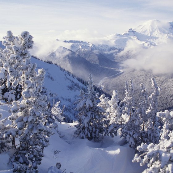 The mountains of Washington State offer plenty of snowboarding fun.