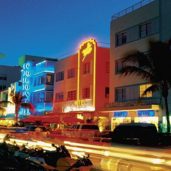 The Art Deco Historic District in Miami Beach is one of the city's most recognizable areas.