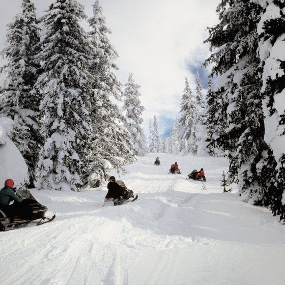 Snowmobiling through Yellowstone National Park offers a once-in-a-lifetime experience.