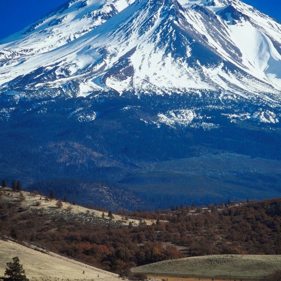 Mt. Shasta offers a great focal point in northern California.