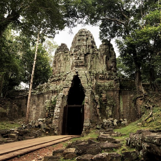Angkor Wat is dominated by its jungle climate.