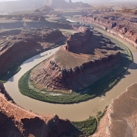 Striking canyons and valleys characterize Canyonlands National Park in Utah.