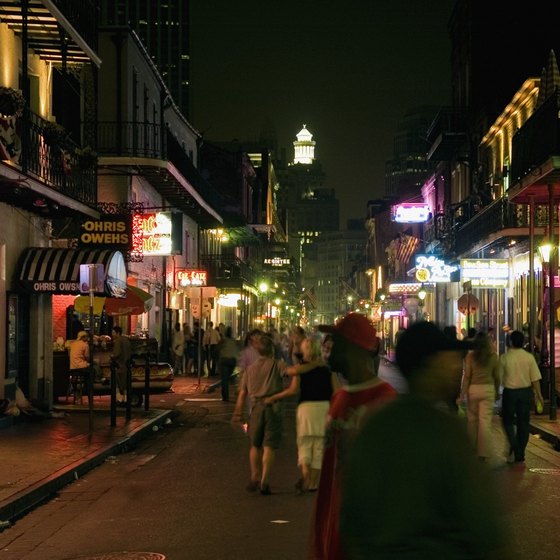 Cultures mix and mingle in New Orleans' French Quarter.