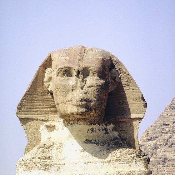 Many tours of Egypt include a visit to the Sphinx.