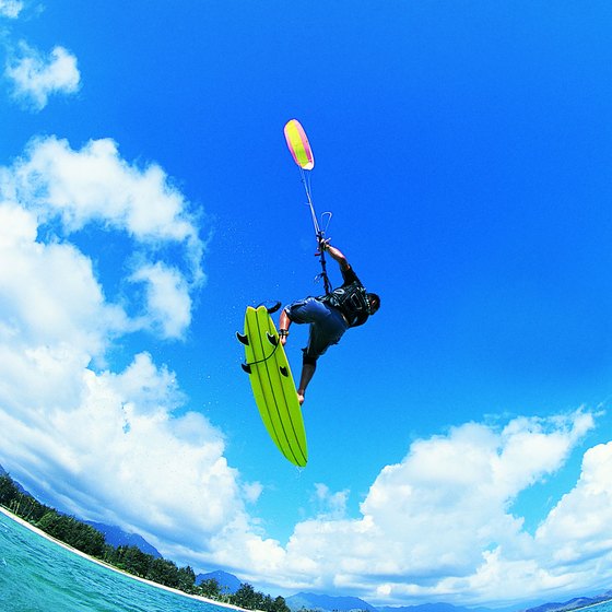 Kitesurfing is challenging, acrobatic and a favored sport in Hawaii.