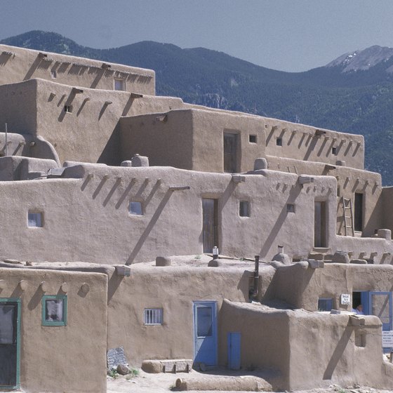 Find both ancient and inhabited pueblos in western New Mexico.