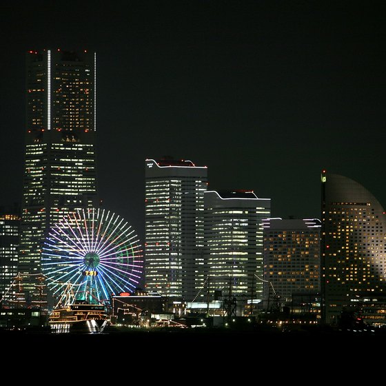 The port city of Yokohama, Japan's second-largest city, has lively nightlife.