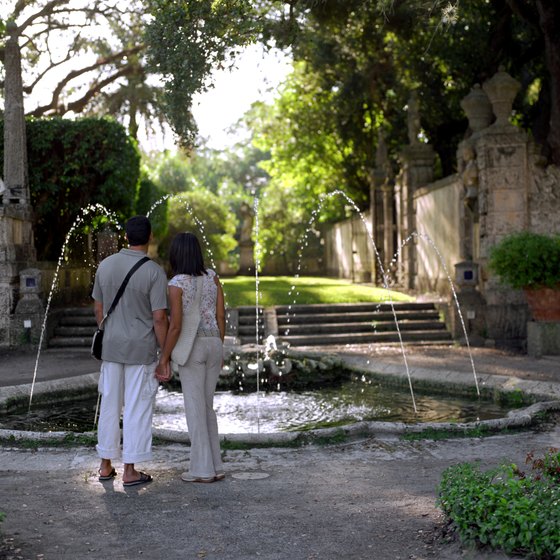 Coral Gables tree-lined streets make the perfect scene for a romantic walk.