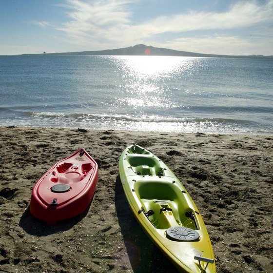 Kayaking is a popular summer Mission Beach pastime.