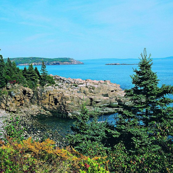 Acadia National Park occupies a large part of Mount Desert Island off the coast of Maine.