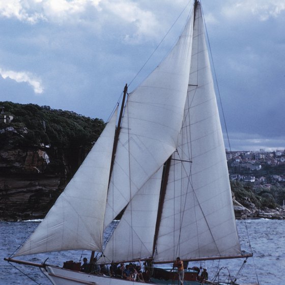 A schooner can be an exciting way to see the coast of Australia.