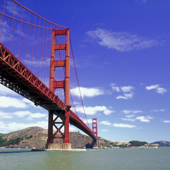 Sail under San Francisco's Golden Gate when you take a cruise up the Pacific Coast.