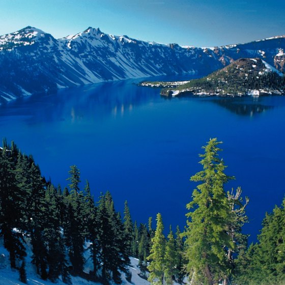 Crater Lake is one of Oregon's most visited natural features, and is the deepest lake in the U.S.