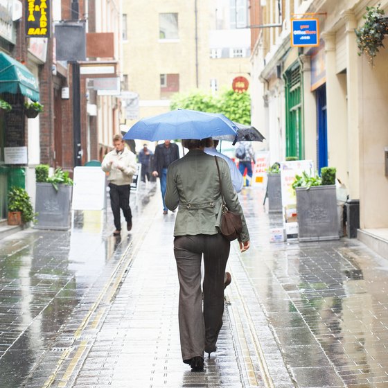 Save shopping for an umbrella in London by slipping a miniature collapsible in your carry-on.