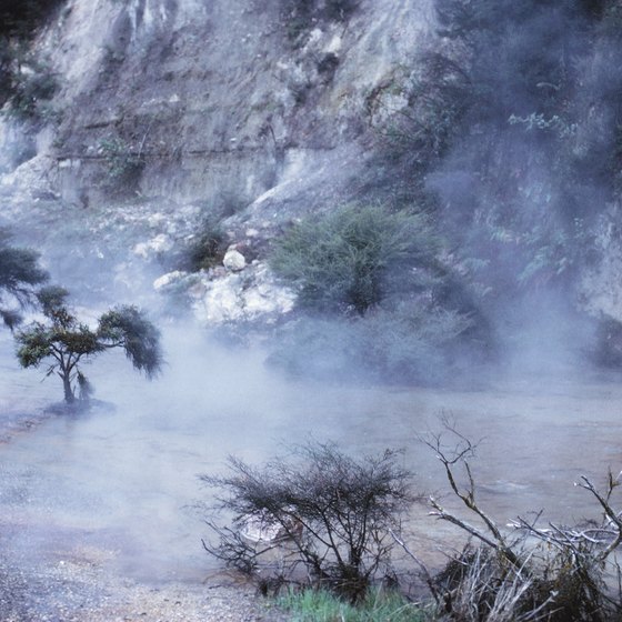 Natural geothermal springs are one of New Zealand's many natural environments.