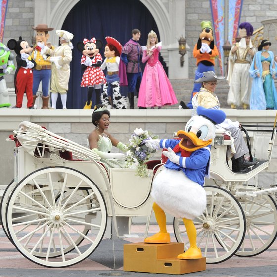 Princesses and colorful characters make magic at Disney World Resort.