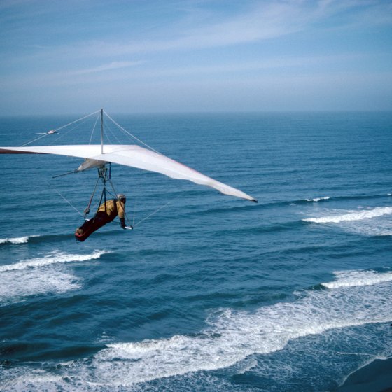 Puerto Rico's sapphire seas are the perfect backdrop for a hang glider.