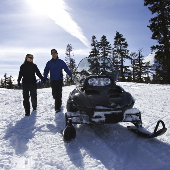 Enjoy over 14,000 miles of snowmobile trail in Maine.