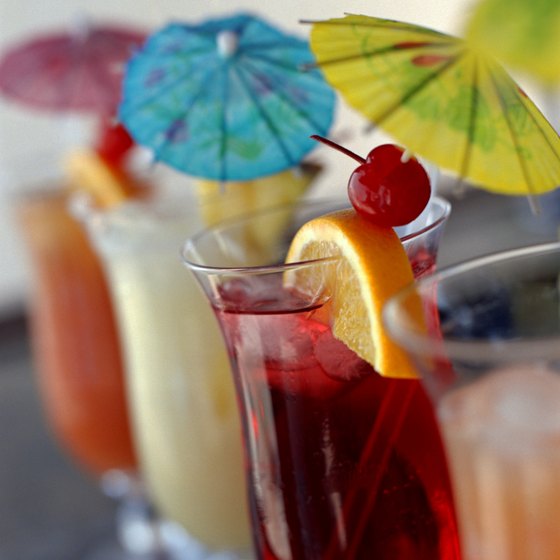 Beach bars in Brevard County serve an array of tropical drinks.