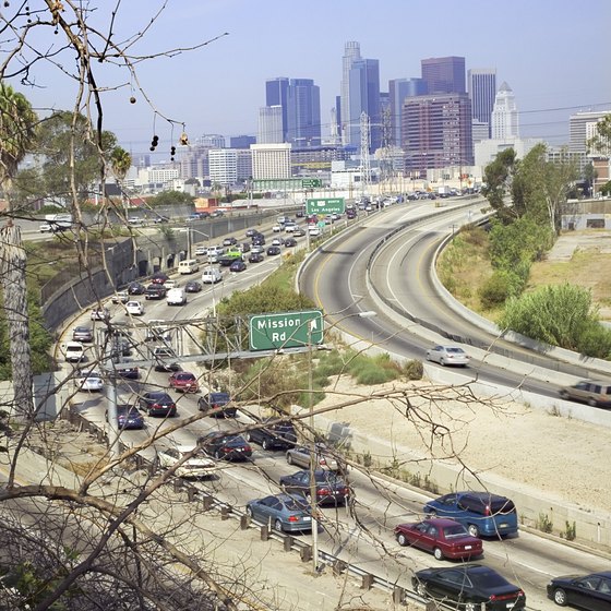 Tourists must travel outside L.A. to find hotels with water slides.