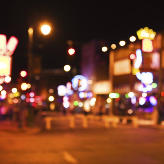 Take a break from Music City, and try out Memphis' own music scene on Beale Street.
