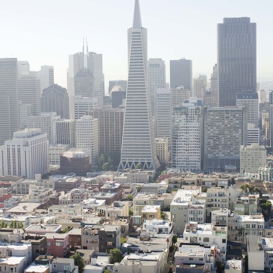 View of downtown San Franscisco, California