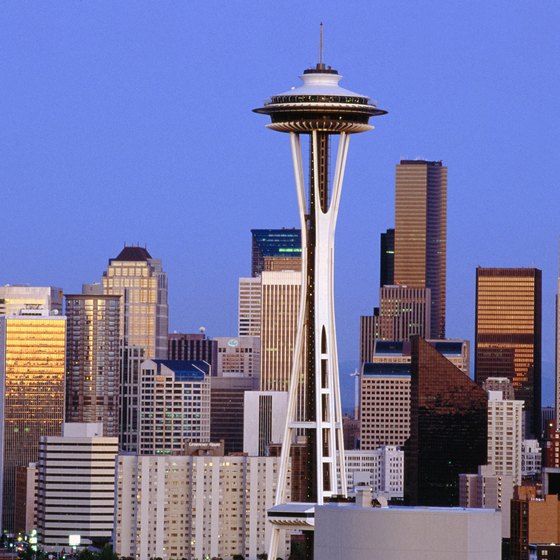 The 11-story Camlin Hotel is now dwarfed by Seattle's towering skyline.