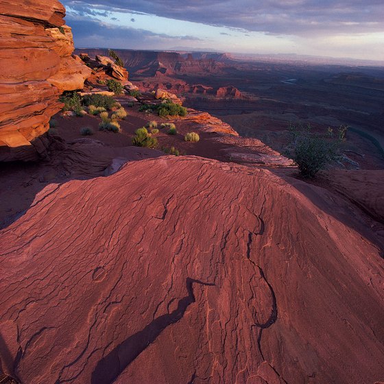 Canyons surround Dead Horse Point.