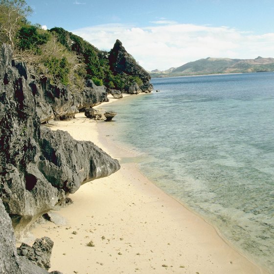 Fiji is home to dramatic beaches and clear waters.