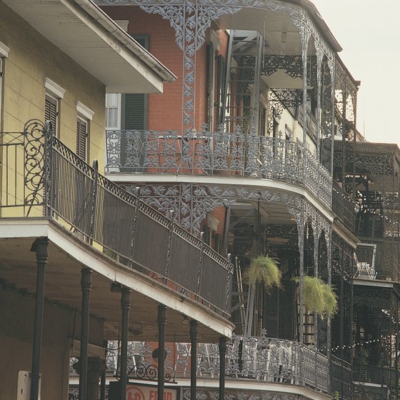 Balconies in the French Quarter of New Orleans