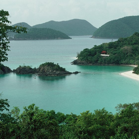 St. John, mostly protected parkland, provides some of the most scenic areas in the territory.