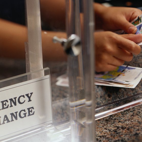 Many international banks in major urban areas have dedicated currency-exchange counters.