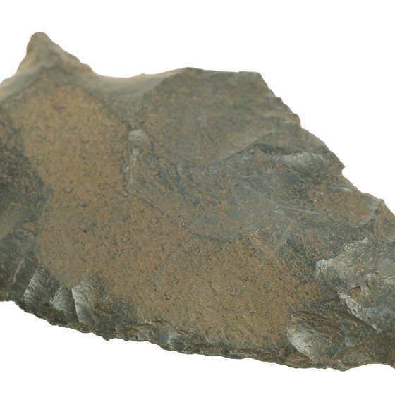 Arrowheads were commonly made of flint, jasper and quartz.