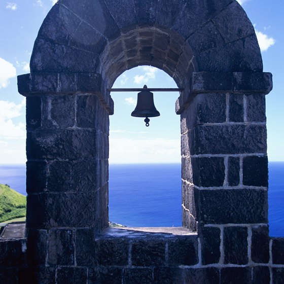 Brimstone Hill Fortress National Park, a UNESCO World Heritage Site, is on St. Kitts.